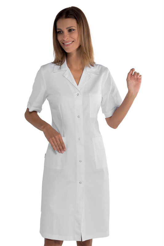 BATA ALGODON EXTRA GRANDE (3XL-4XL-5XL) ISACCO DONNA CORTA BLANCO