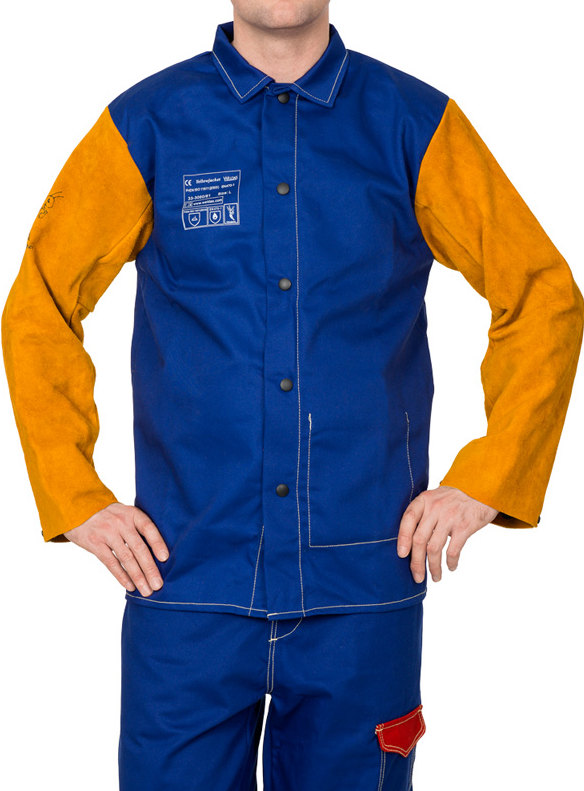CHAQUETA SOLDADOR WELDAS® YELLOWJACKET® MANGAS SERRAJE