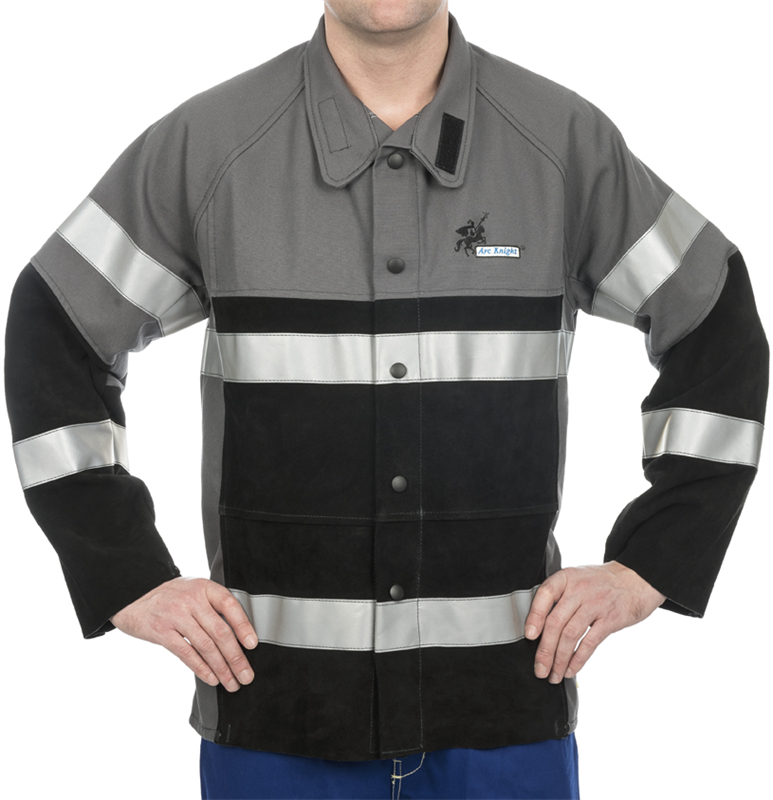 CAZADORA SOLDADURA WELDAS® ARC KNIGHT® BANDAS ALGODON FR REFUERZO