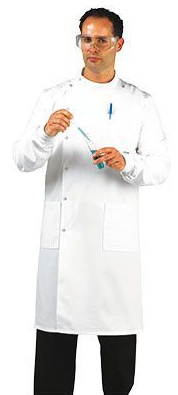 BATA LABORATORIO PORTWEST TEXPEL CORCHETE BLANCO