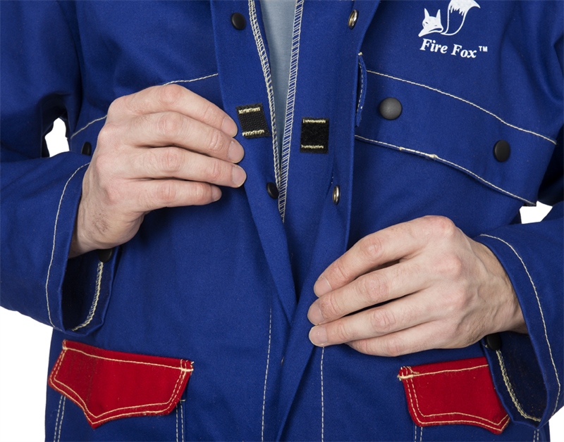 CHAQUETA SOLDADOR WELDAS® FIRE FOX®ALGODON AZUL