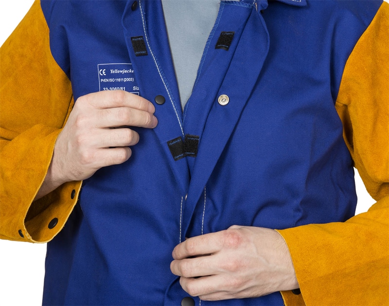 CHAQUETA SOLDADOR WELDAS® YELLOWJACKET® MANGAS SERRAJE