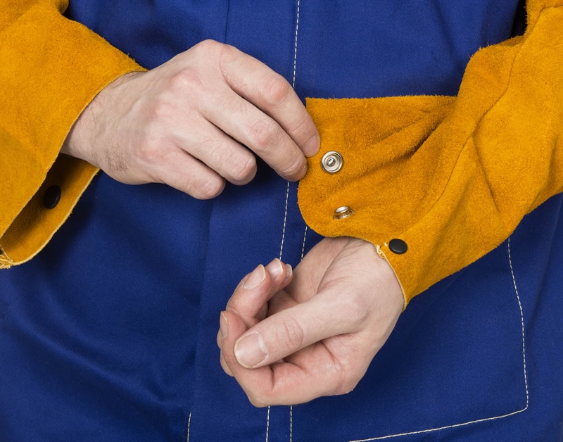 CHAQUETA SOLDADOR WELDAS® YELLOWJACKET® MANGAS SERRAJE