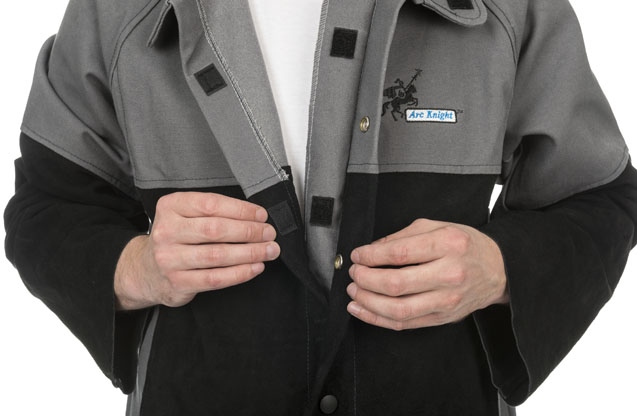 CAZADORA SOLDADURA WELDAS® ARC KNIGHT® ALGODON FR REFUERZO