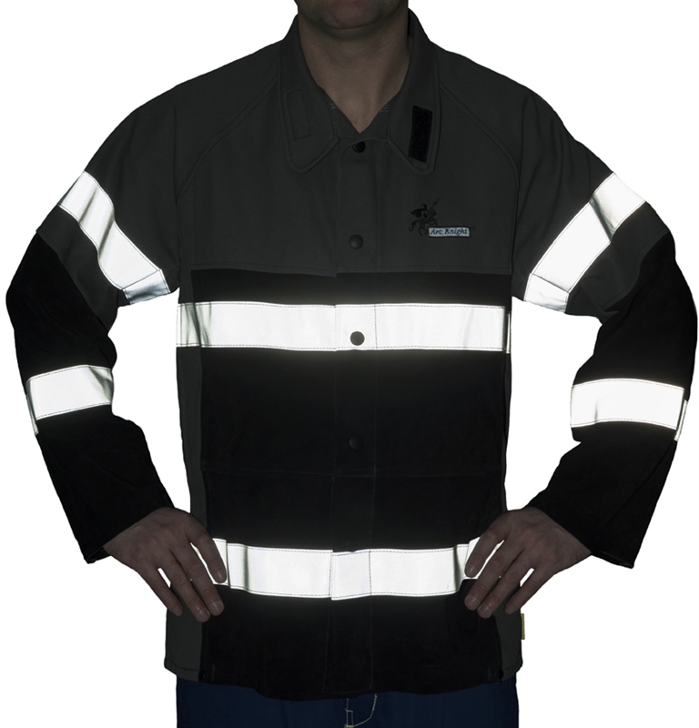 CAZADORA SOLDADURA WELDAS® ARC KNIGHT® BANDAS ALGODON FR REFUERZO