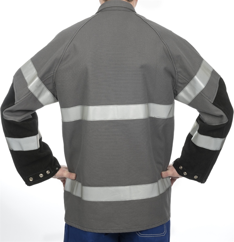 CAZADORA SOLDADURA WELDAS® ARC KNIGHT® BANDAS ALGODON FR REFUERZO